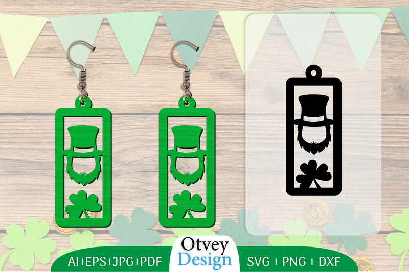 St Patrick's Day Earring Lasercut SVG Bundle 88 - CraftNest - Digital Crafting and Art