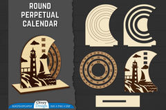 2085 Perpetual Calendar Lasercut SVG Bundle - CraftNest - Digital Crafting and Art