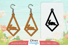 Earring Rabbit Lasercut SVG Bundle 63 - CraftNest - Digital Crafting and Art