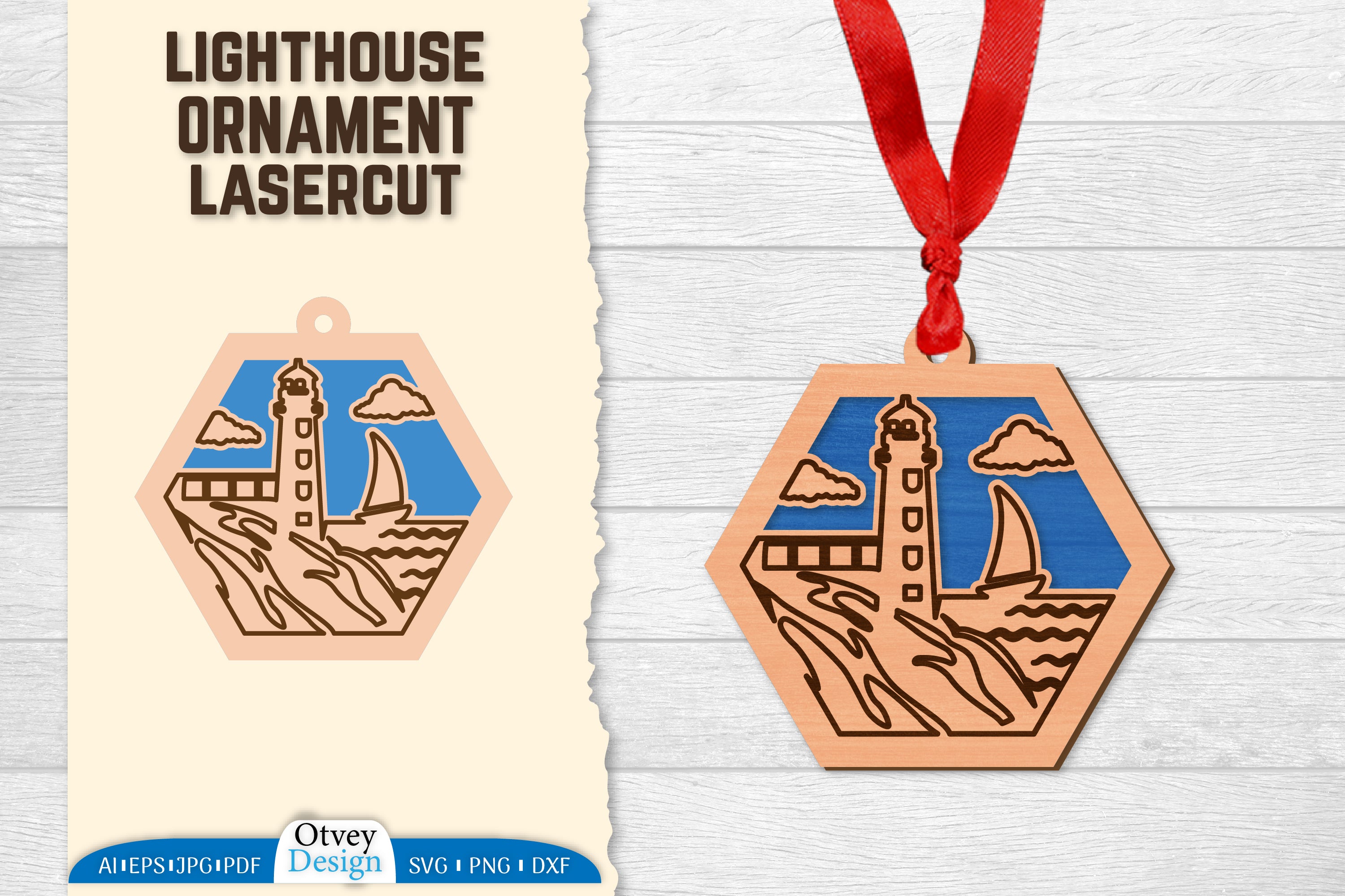 Lighthouse Lasercut Ornament SVG Bundle 48 - CraftNest - Digital Crafting and Art