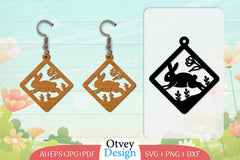 Earring Rabbit Lasercut SVG Bundle 27 - CraftNest - Digital Crafting and Art