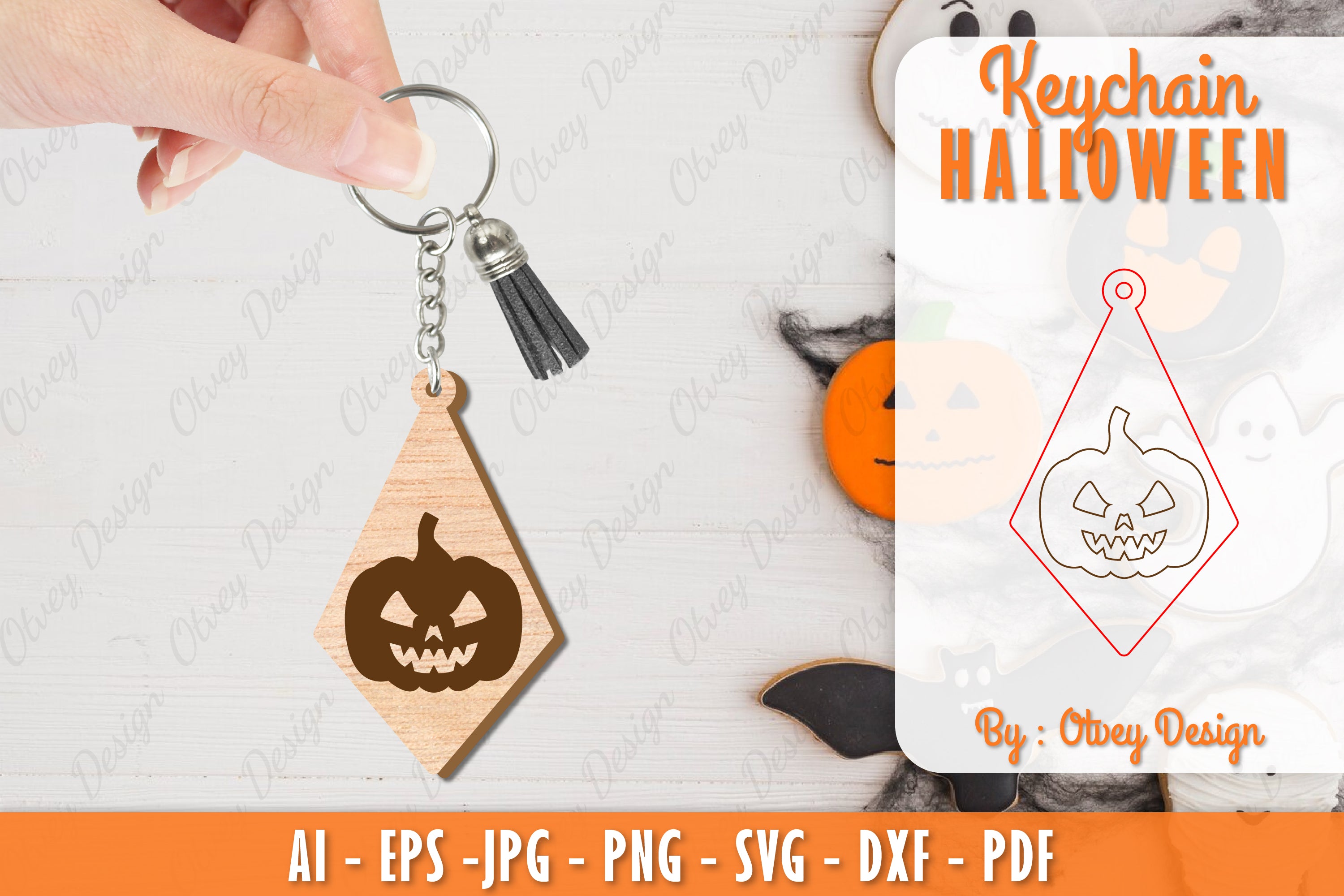 Keychain Halloween Lasercut SVG Bundle 110 - CraftNest - Digital Crafting and Art