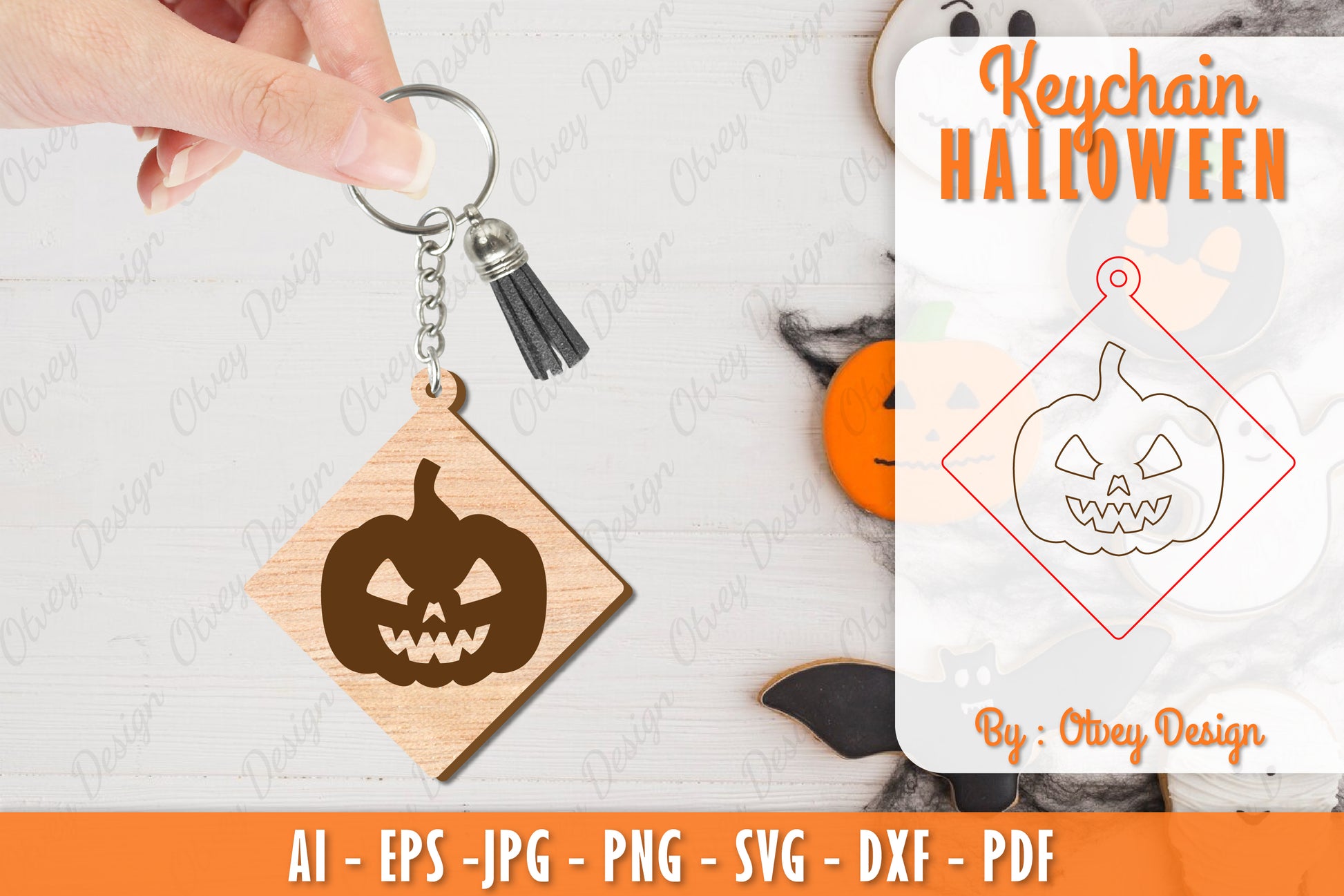 Keychain Halloween Lasercut SVG Bundle 139 - CraftNest - Digital Crafting and Art