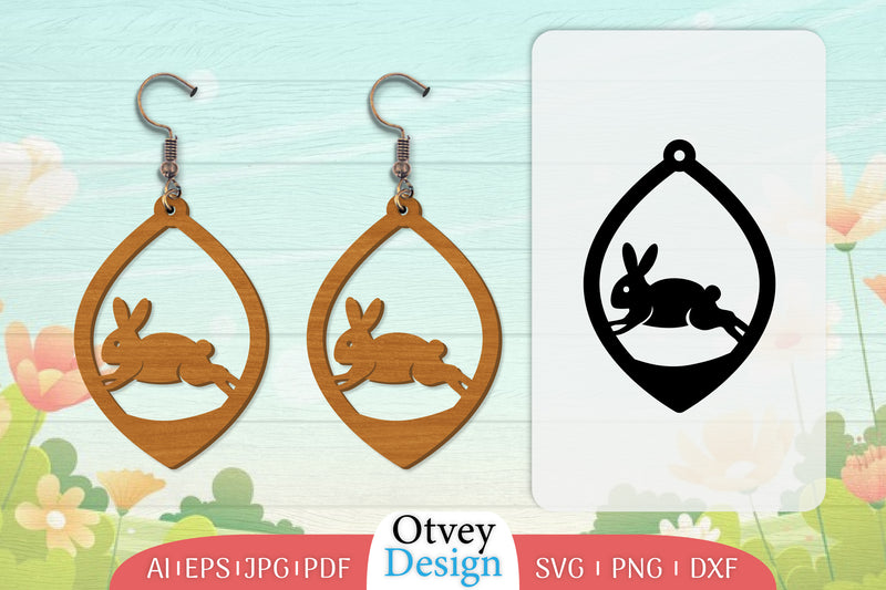 Earring Rabbit Lasercut SVG Bundle 45 - CraftNest - Digital Crafting and Art