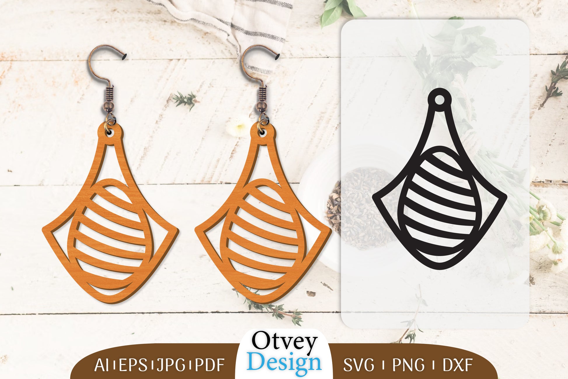 Happy Easter Egg Earring Lasercut SVG Bundle 36 - CraftNest - Digital Crafting and Art