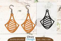 Happy Easter Egg Earring Lasercut SVG Bundle 36 - CraftNest - Digital Crafting and Art