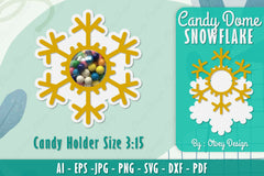 Snowflake Candy Dome SVG Bundle 16 - CraftNest - Digital Crafting and Art