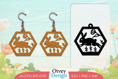 Earring Rabbit Lasercut SVG Bundle 81 - CraftNest - Digital Crafting and Art