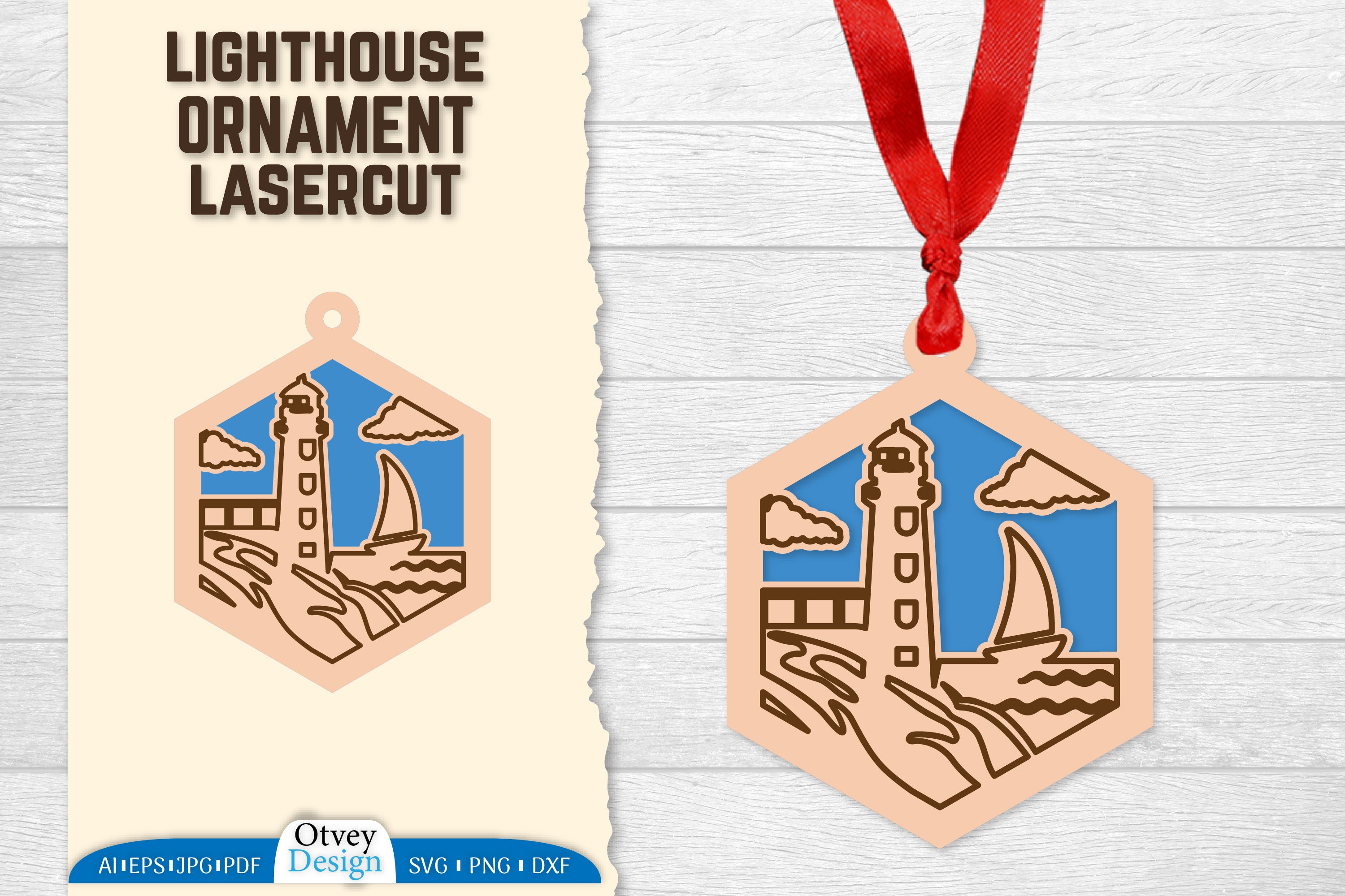 2049 Lighthouse Lasercut Ornament SVG Bundle - CraftNest - Digital Crafting and Art