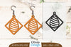Happy Easter Egg Earring Lasercut SVG Bundle