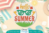 Summer Round Door Hanger SVG Bundle