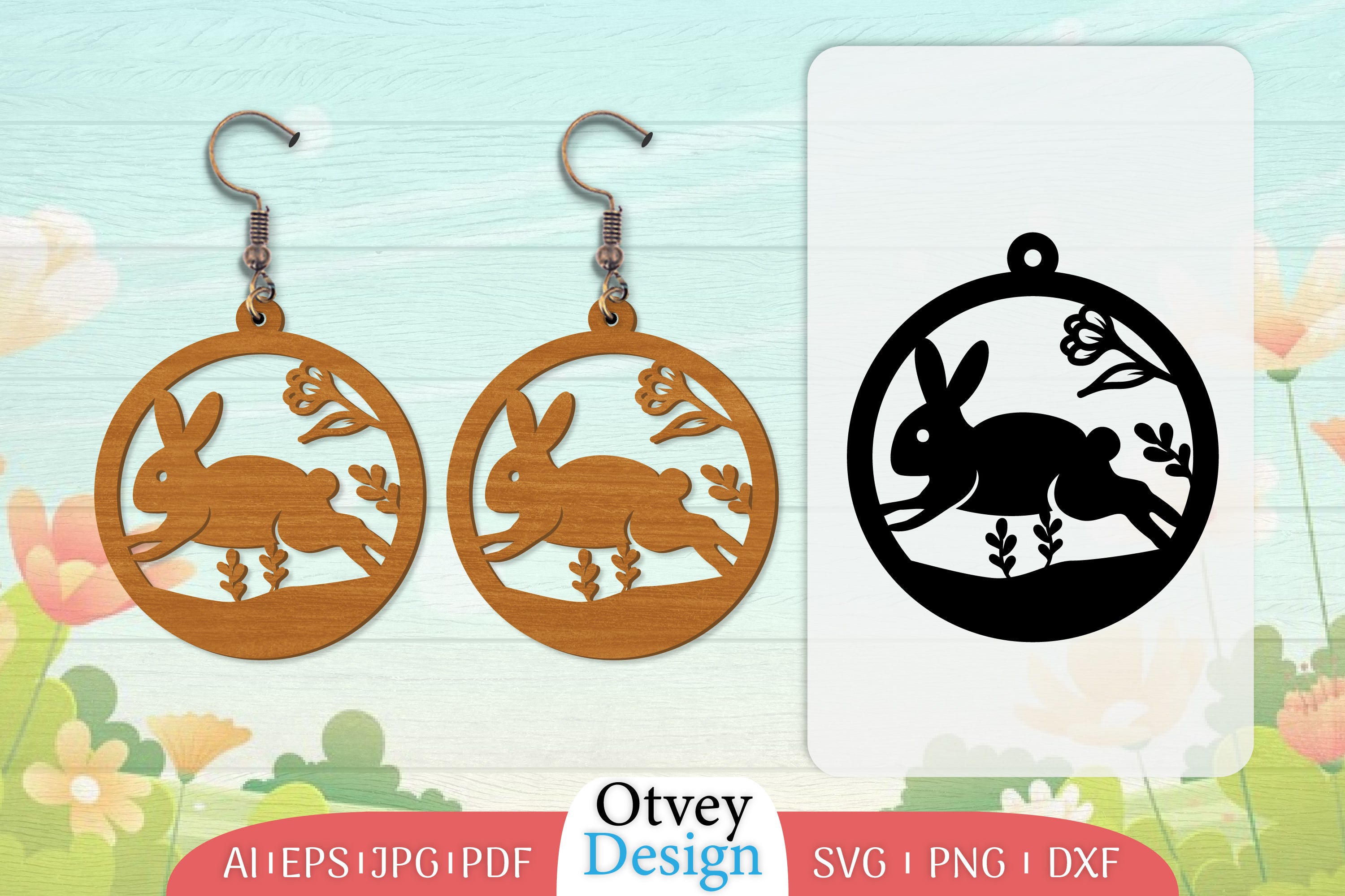 Earring Rabbit Lasercut SVG Bundle 36 - CraftNest - Digital Crafting and Art