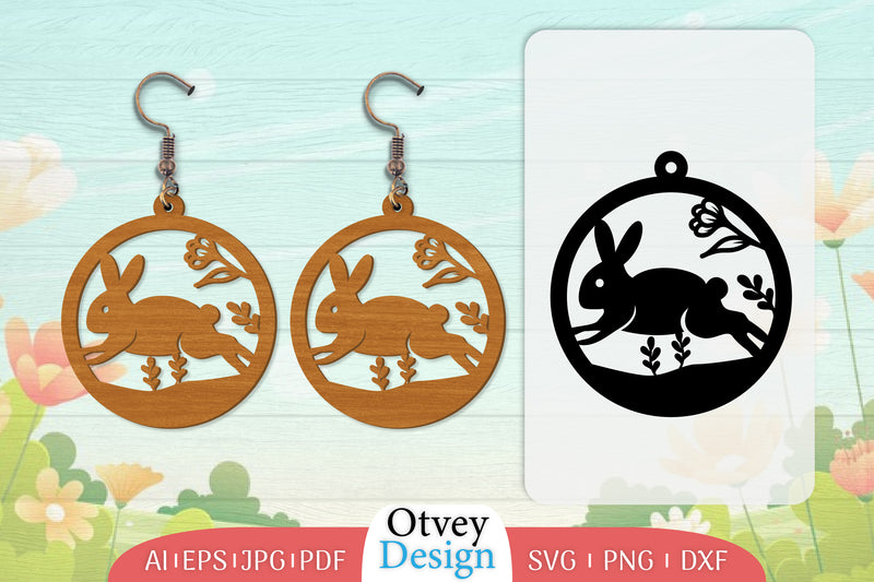 Earring Rabbit Lasercut SVG Bundle 36 - CraftNest - Digital Crafting and Art