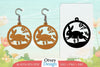 Earring Rabbit Lasercut SVG Bundle