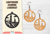 Lighthouse Earring Lasercut SVG Bundle
