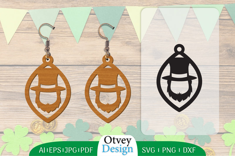 St Patrick's Day Earring Lasercut SVG Bundle 57 - CraftNest - Digital Crafting and Art