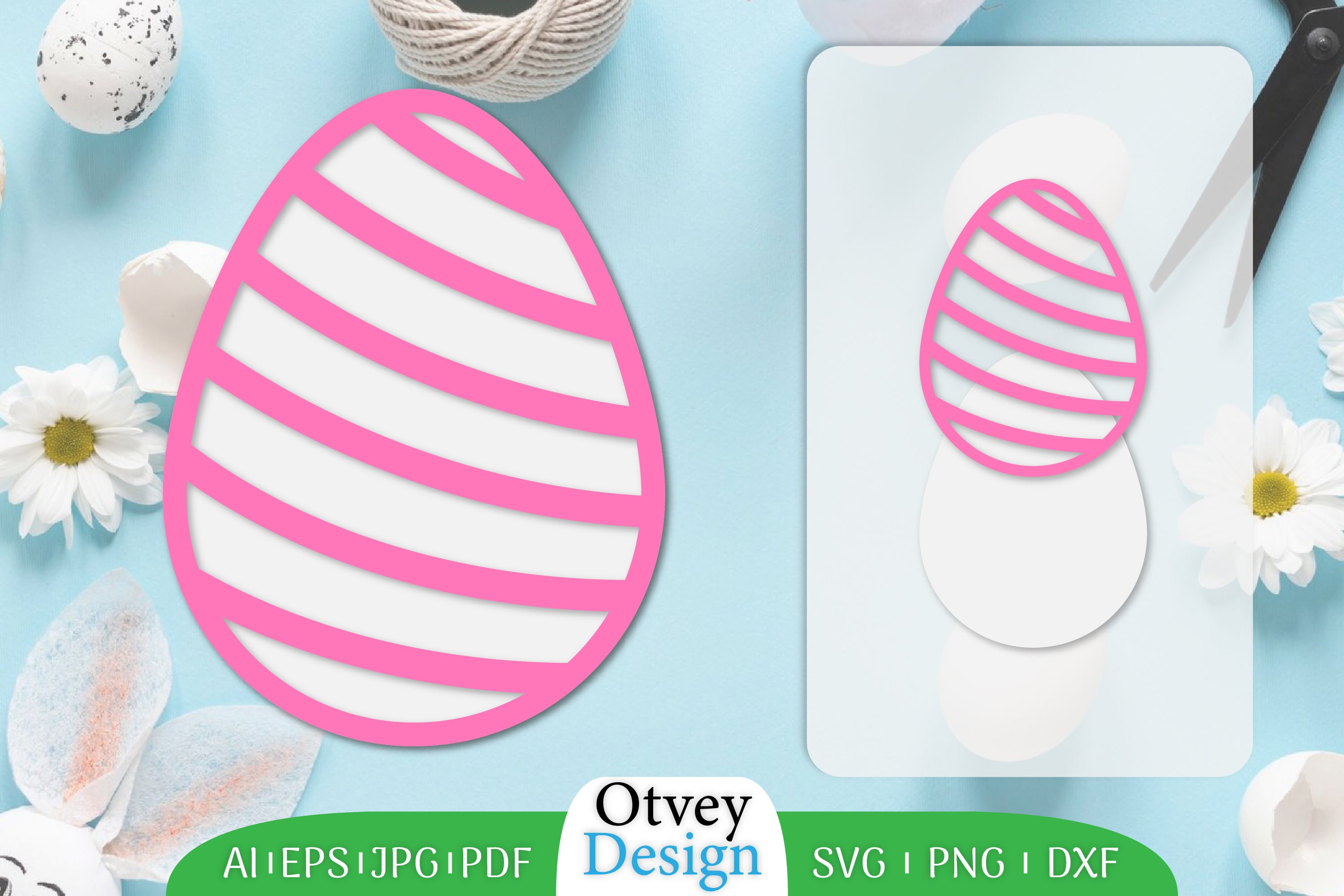 Easter Eggs SVG Bundle 5 - CraftNest - Digital Crafting and Art