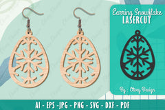 Snowflake Earring Lasercut SVG Bundle 64 - CraftNest - Digital Crafting and Art