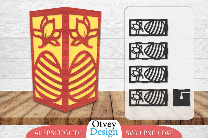 Happy Easter Lamp Lasercut SVG Bundle 12 - CraftNest - Digital Crafting and Art