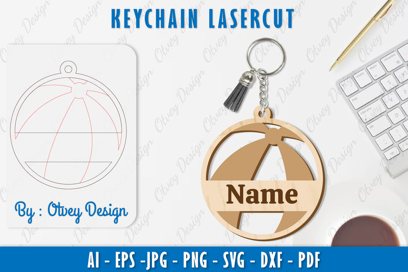 Ball Keychain SVG Bundle 19 - CraftNest - Digital Crafting and Art