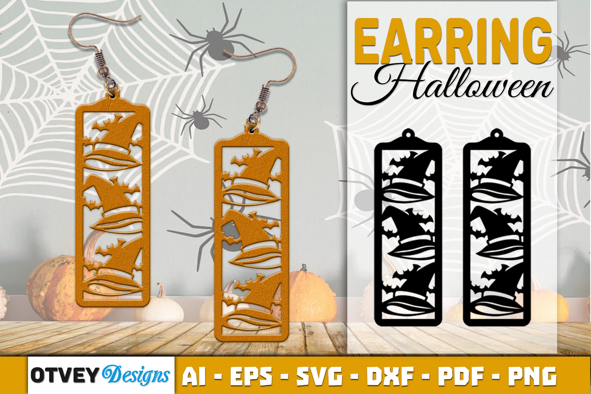 Earring Halloween Lasercut SVG Bundle21 - CraftNest - Digital Crafting and Art