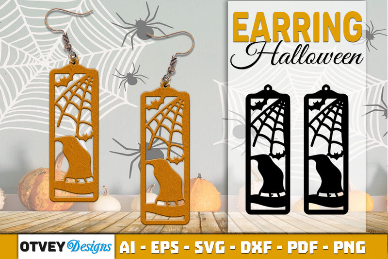 Earring Halloween Lasercut SVG Bundle23 - CraftNest - Digital Crafting and Art