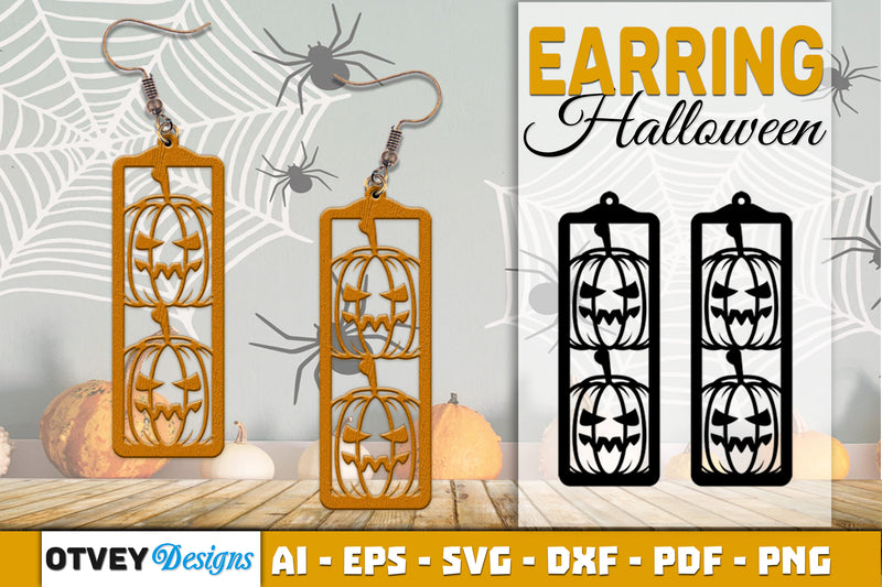 Earring Halloween Lasercut SVG Bundle210 - CraftNest - Digital Crafting and Art