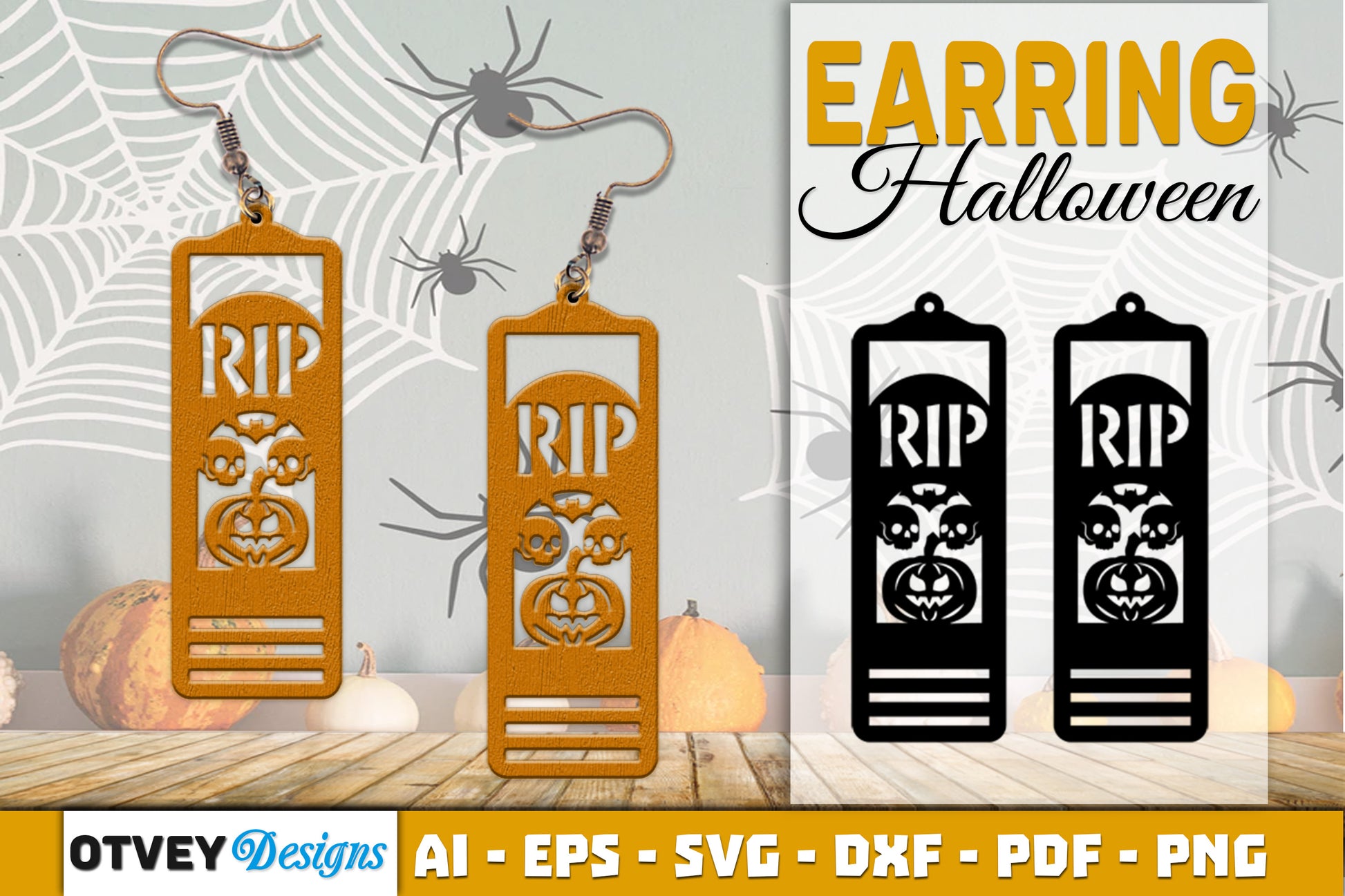 Earring Halloween Lasercut SVG Bundle125 - CraftNest - Digital Crafting and Art