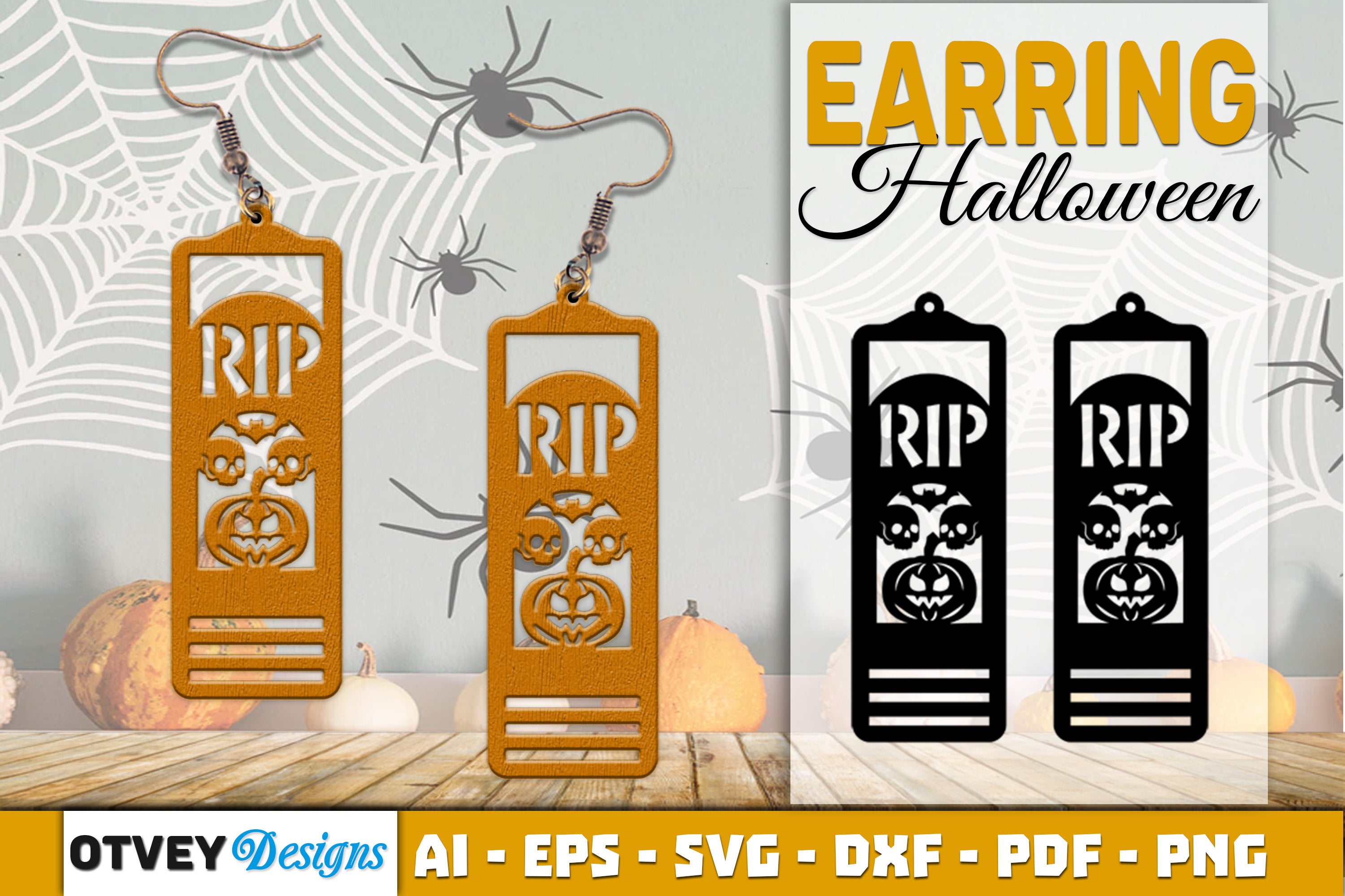 Earring Halloween Lasercut SVG Bundle125 - CraftNest - Digital Crafting and Art