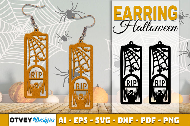 Earring Halloween Lasercut SVG Bundle128 - CraftNest - Digital Crafting and Art