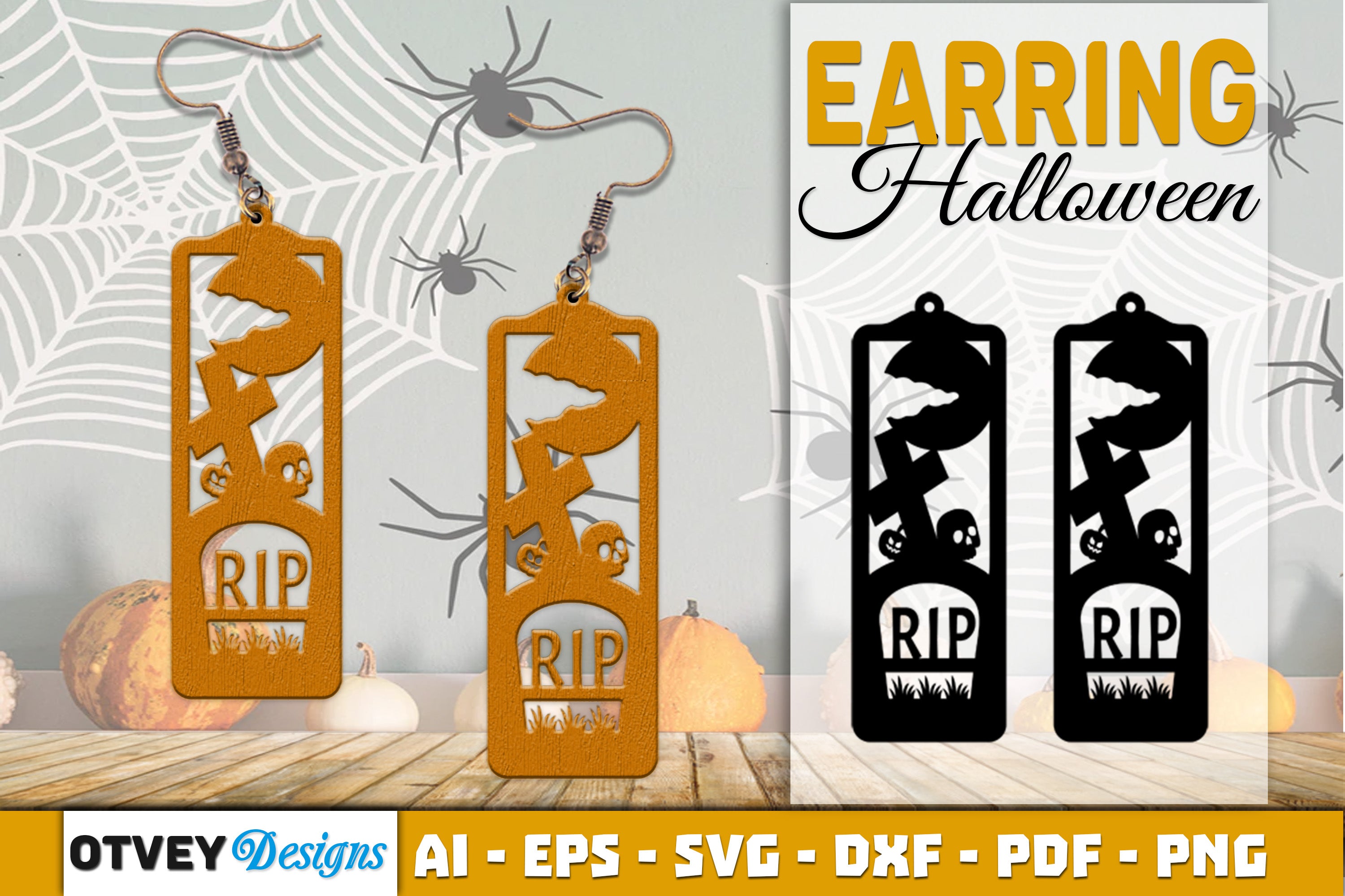 Earring Halloween Lasercut SVG Bundle129