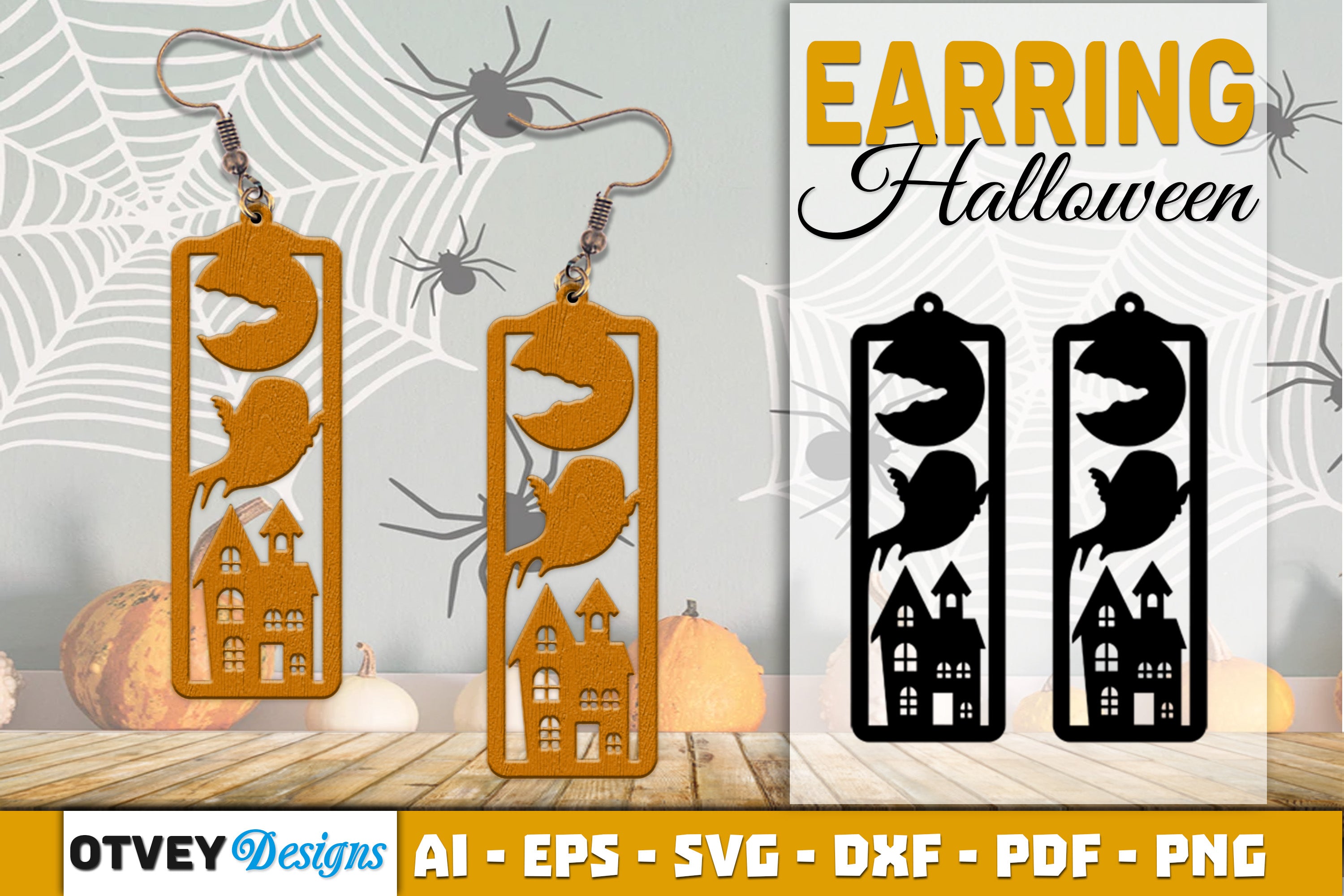 Earring Halloween Lasercut SVG Bundle130