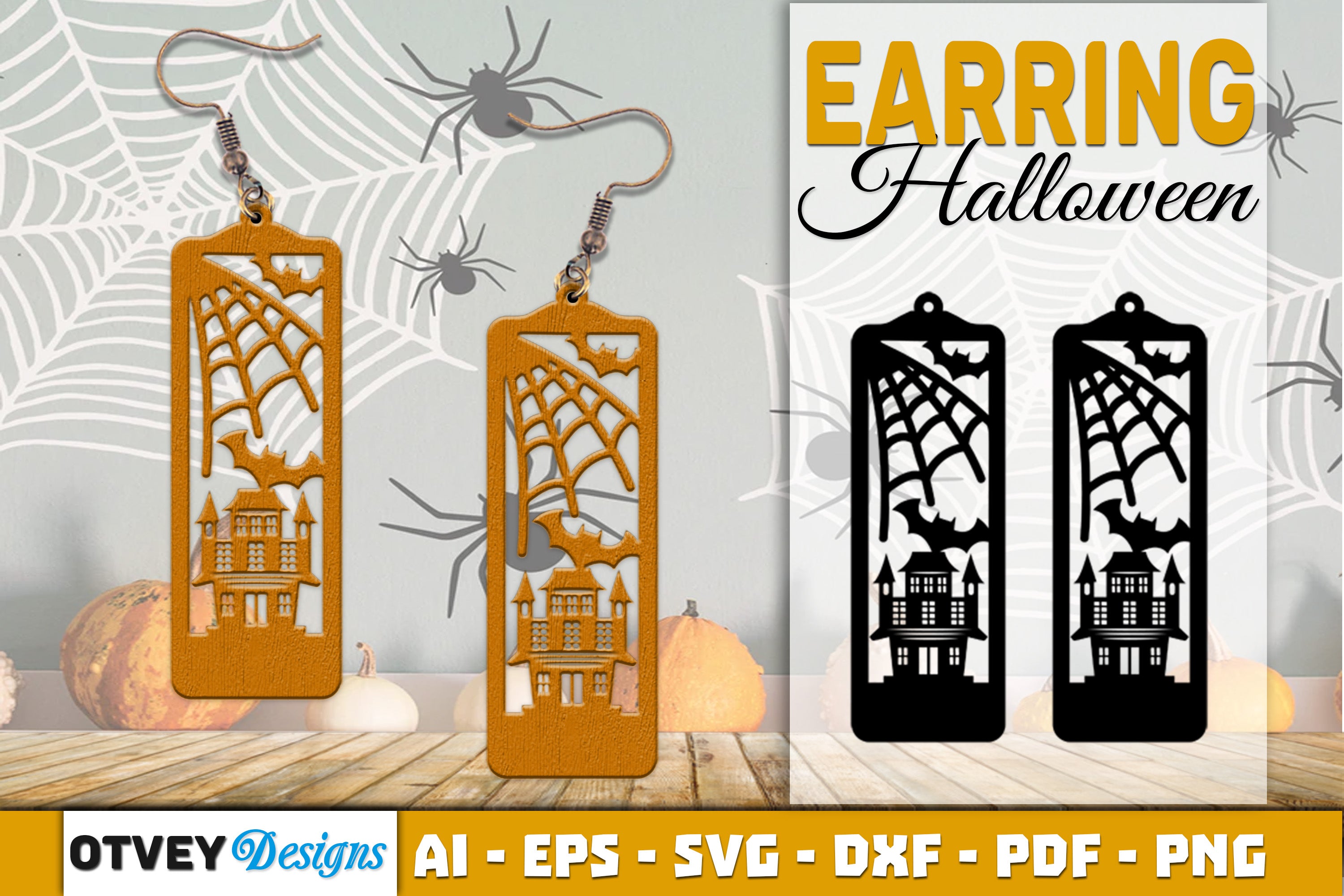 Earring Halloween Lasercut SVG Bundle131