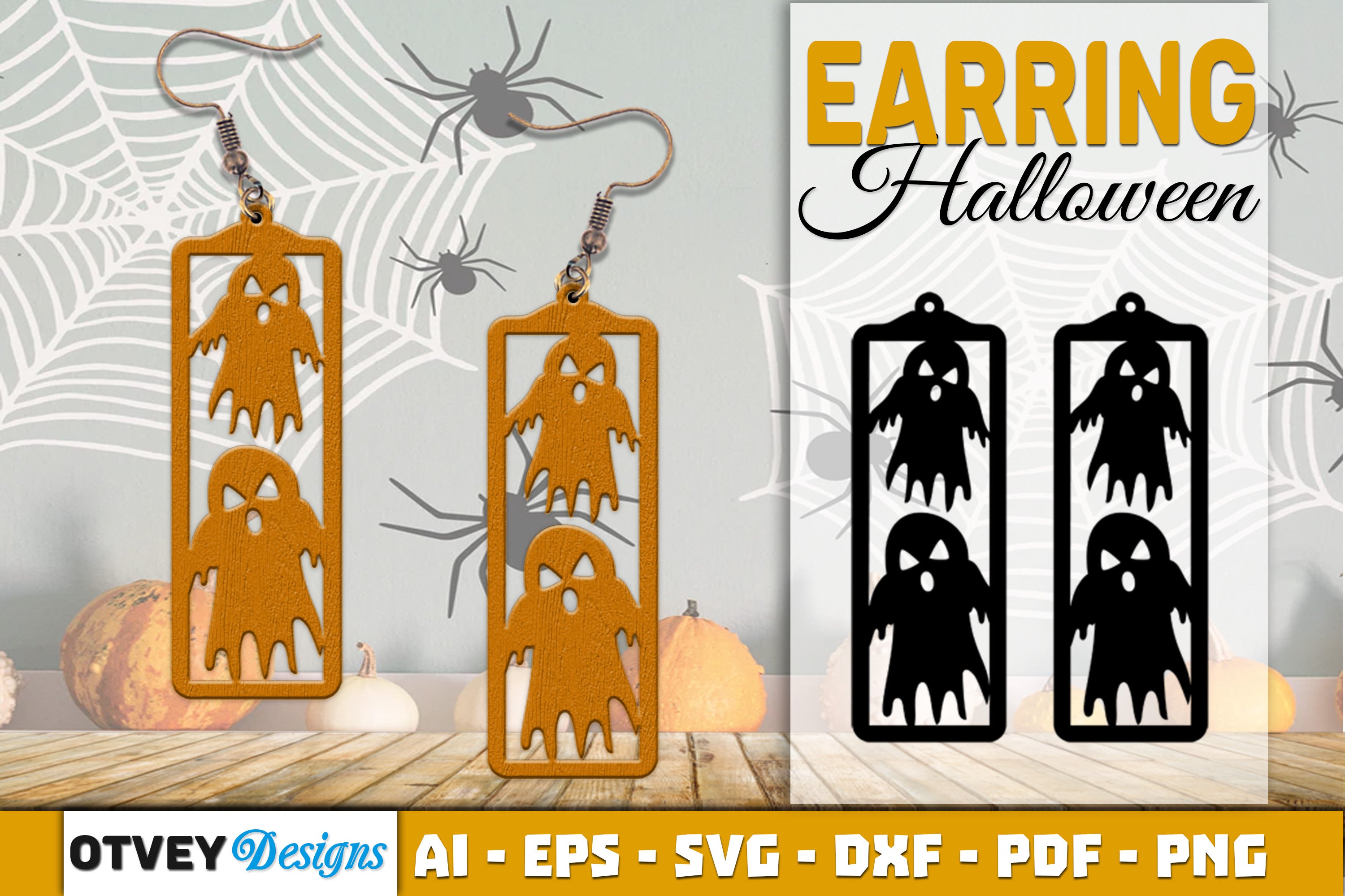 Earring Halloween Lasercut SVG Bundle137