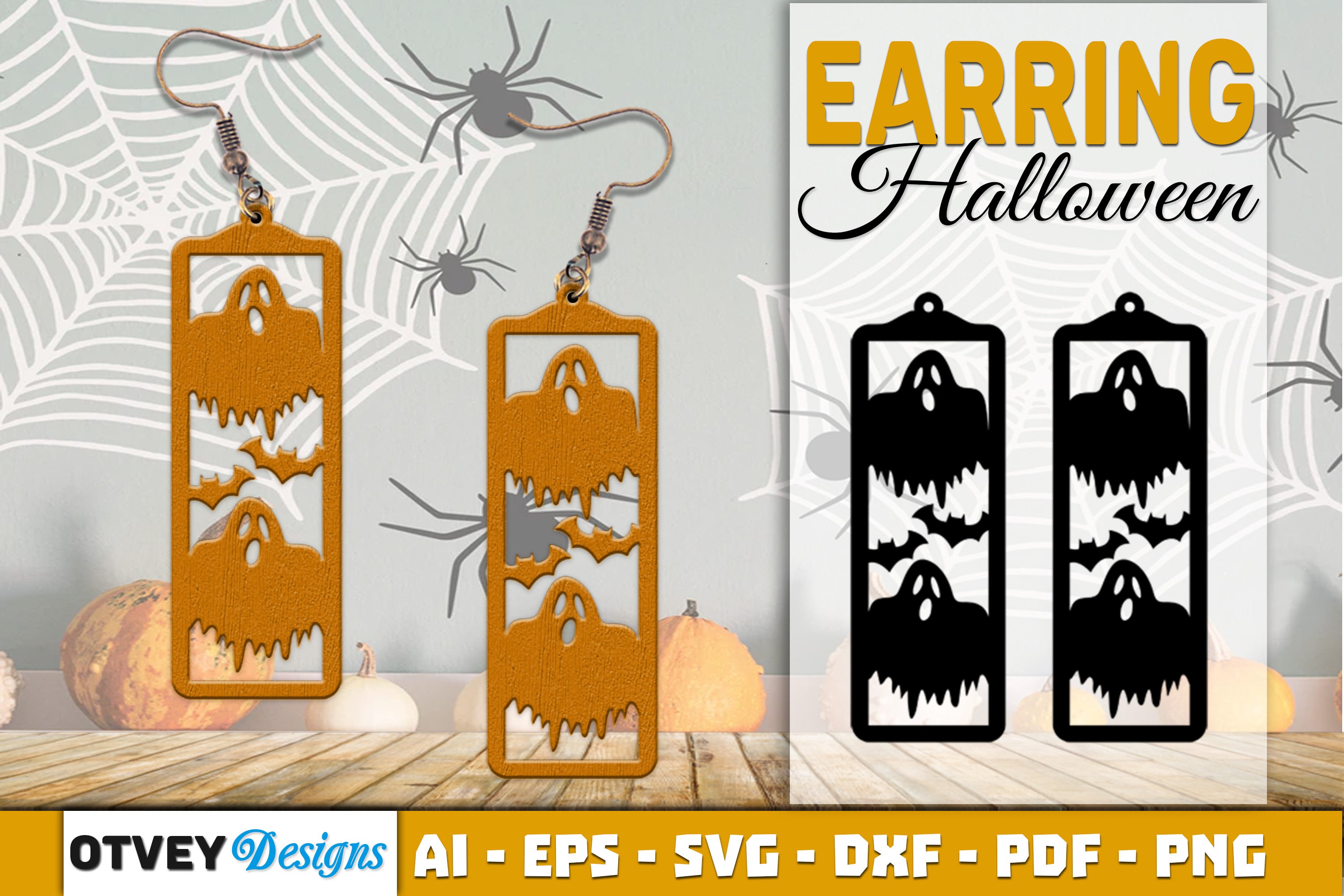 Earring Halloween Lasercut SVG Bundle138
