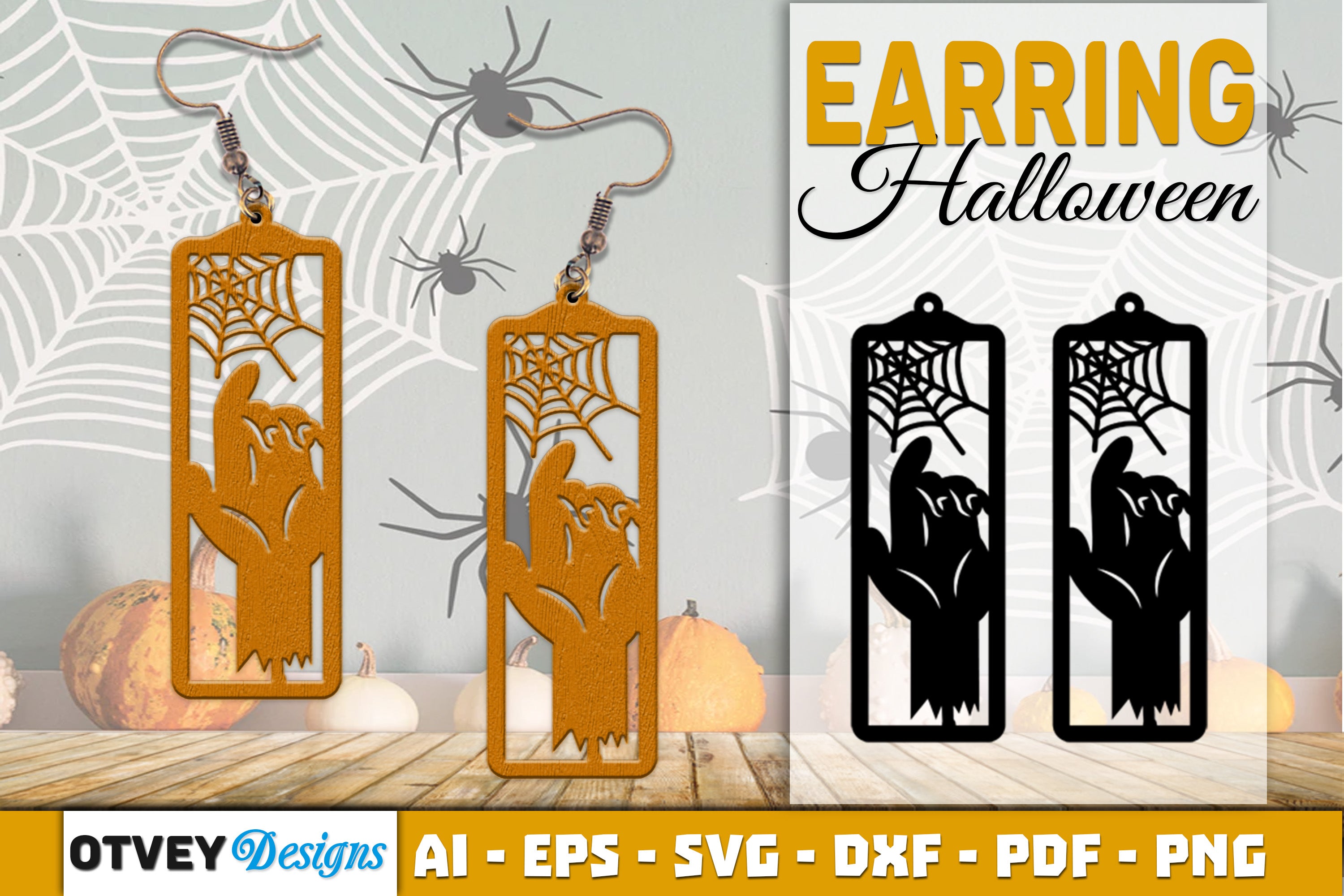 Earring Halloween Lasercut SVG Bundle142