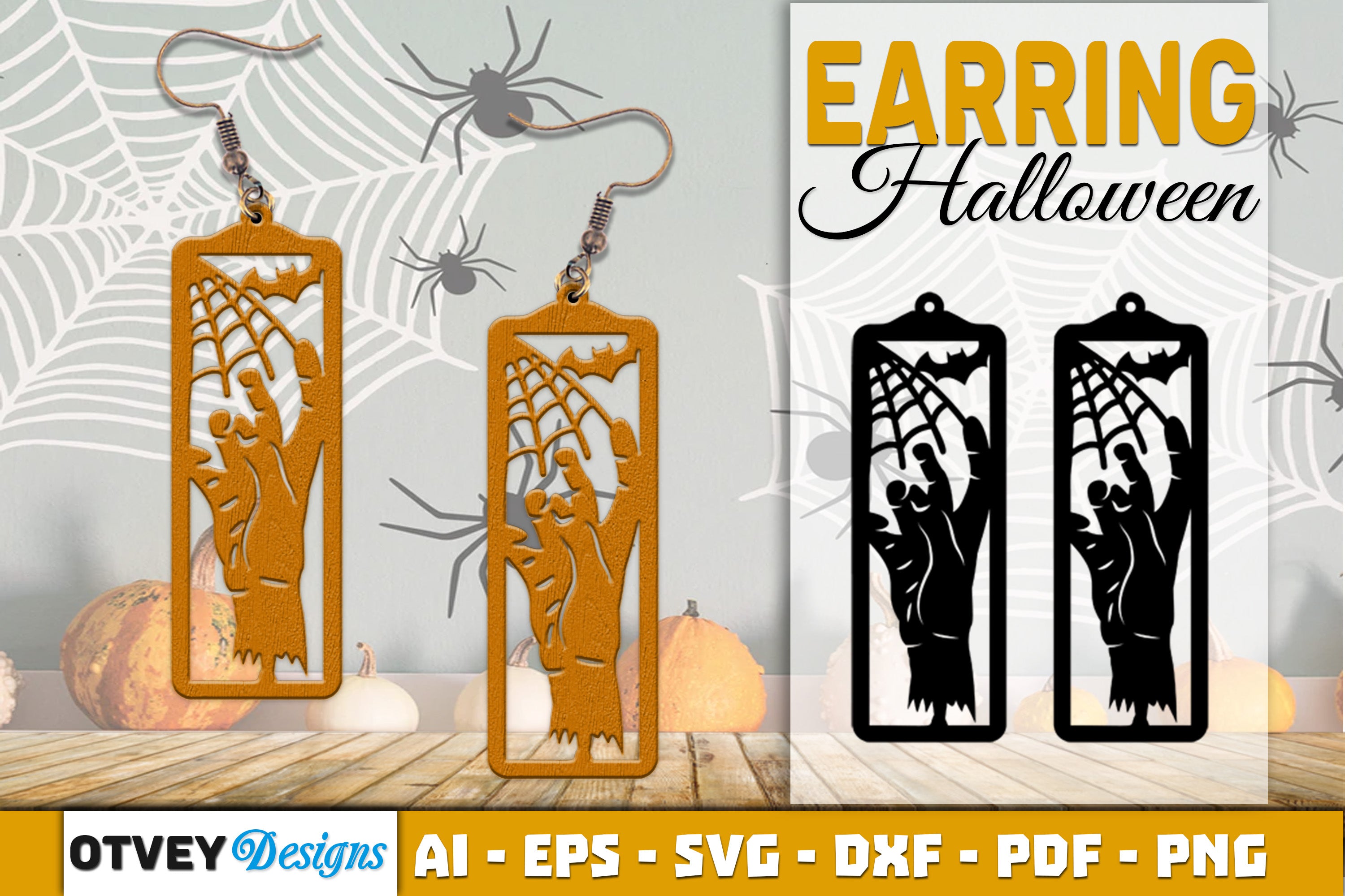 Earring Halloween Lasercut SVG Bundle143