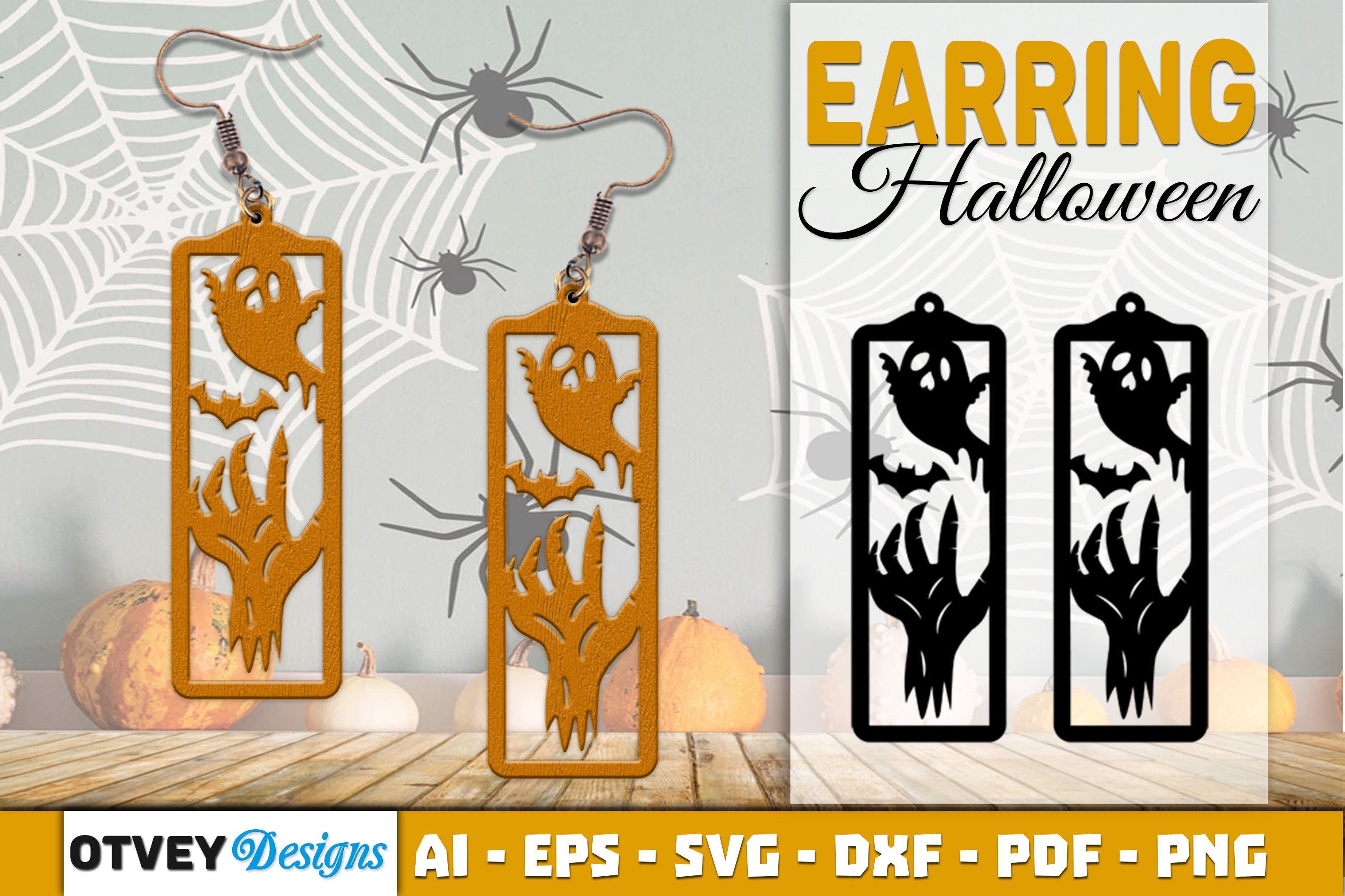 Earring Halloween Lasercut SVG Bundle