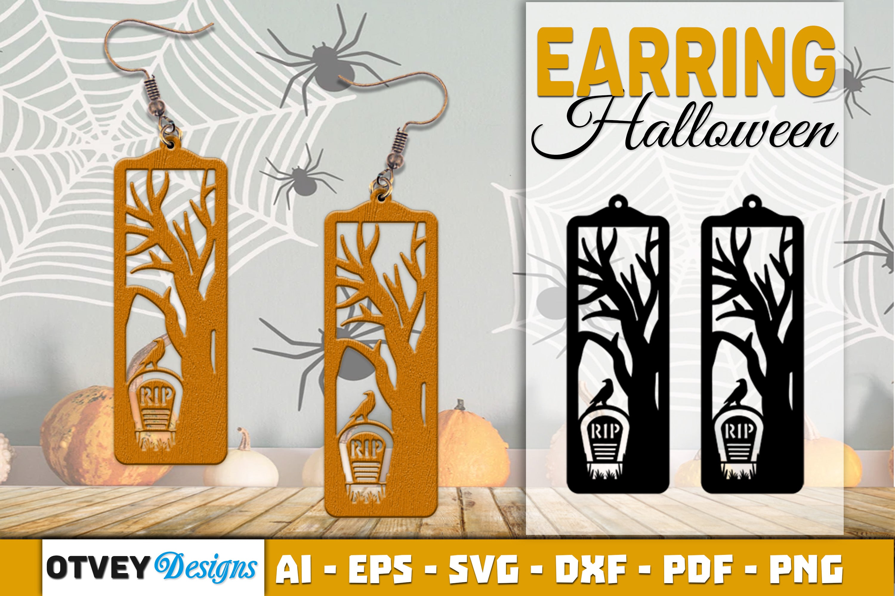 Earring Halloween Lasercut SVG Bundle