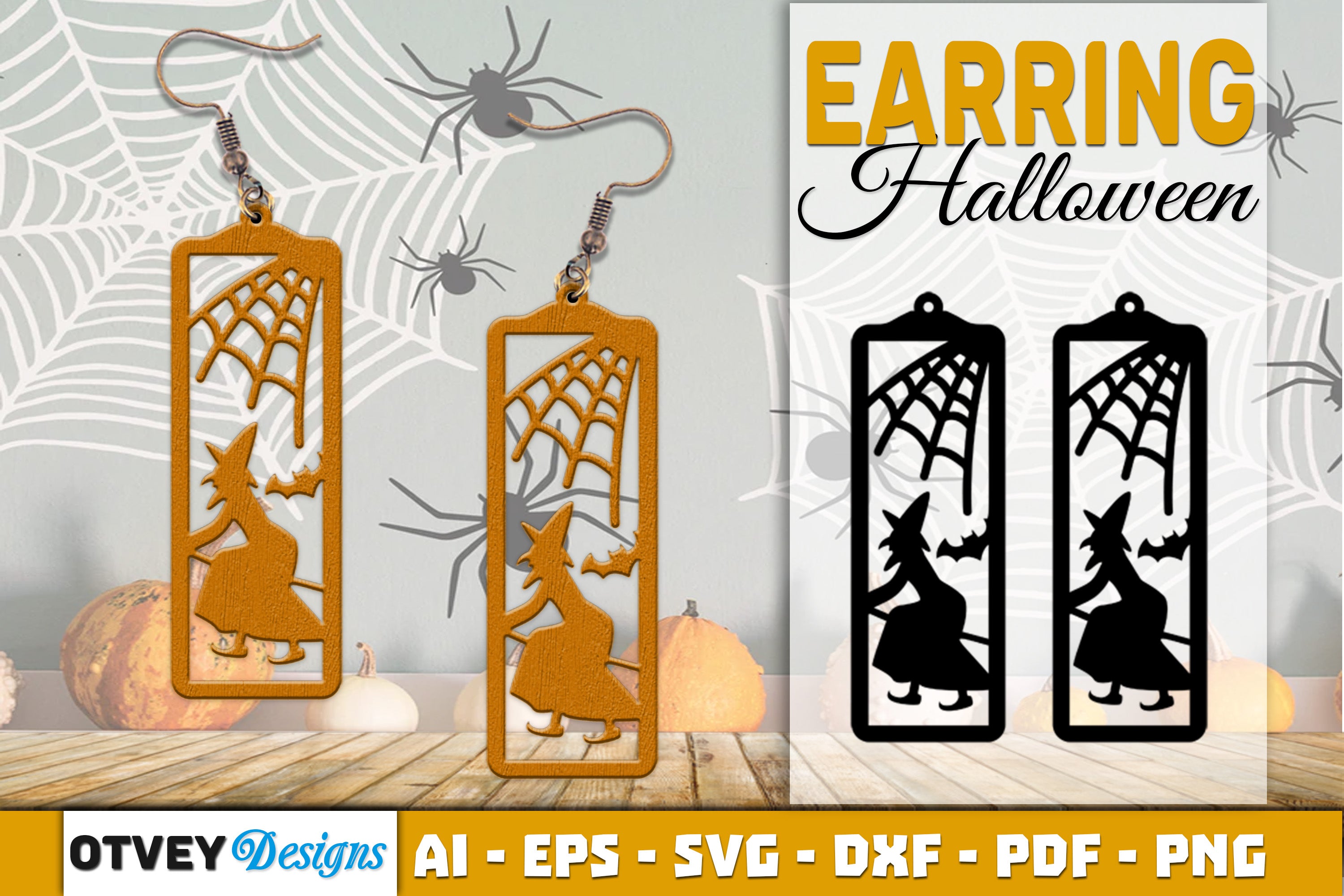 Earring Halloween Lasercut SVG Bundle