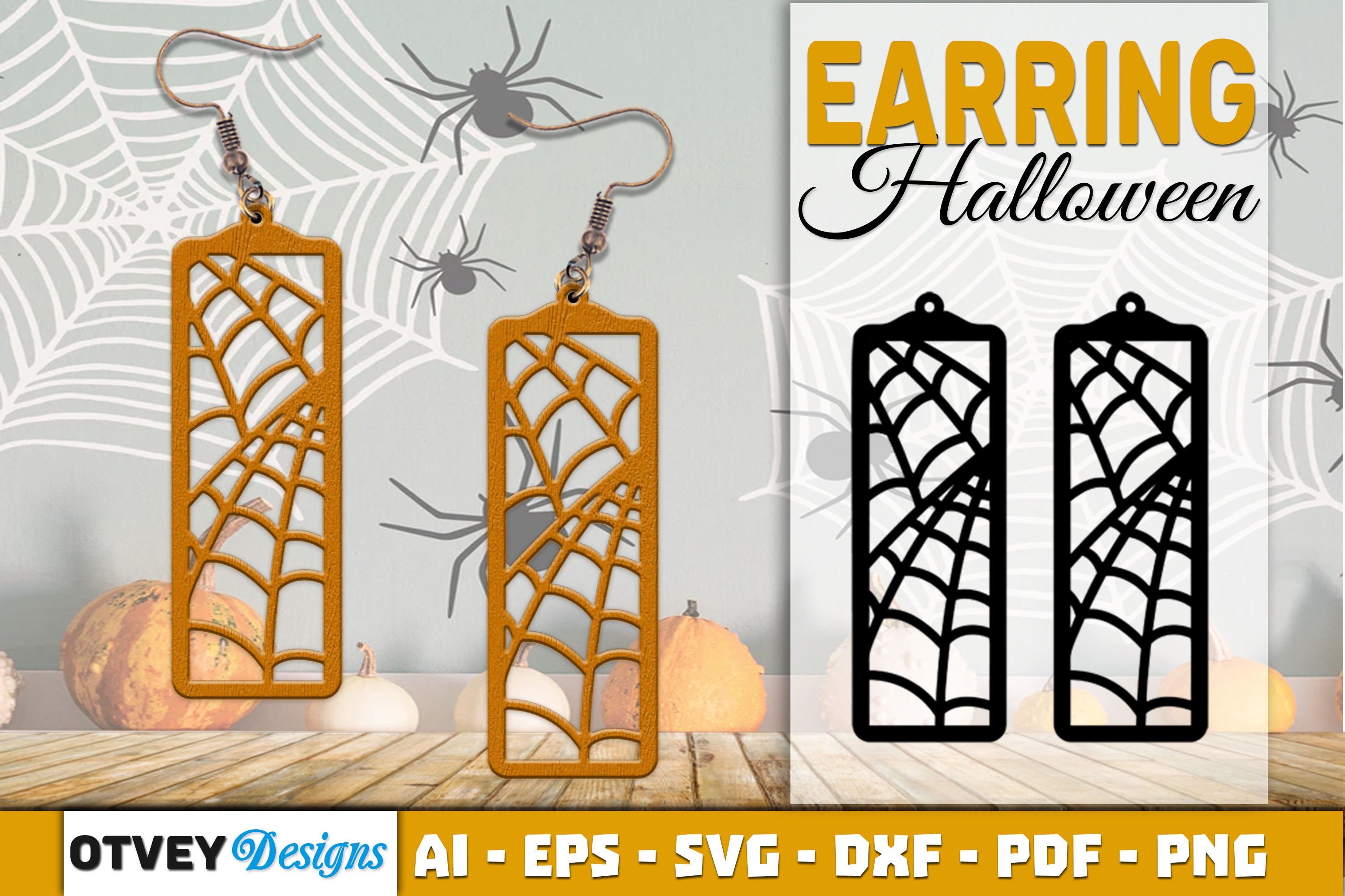Earring Halloween Lasercut SVG Bundle