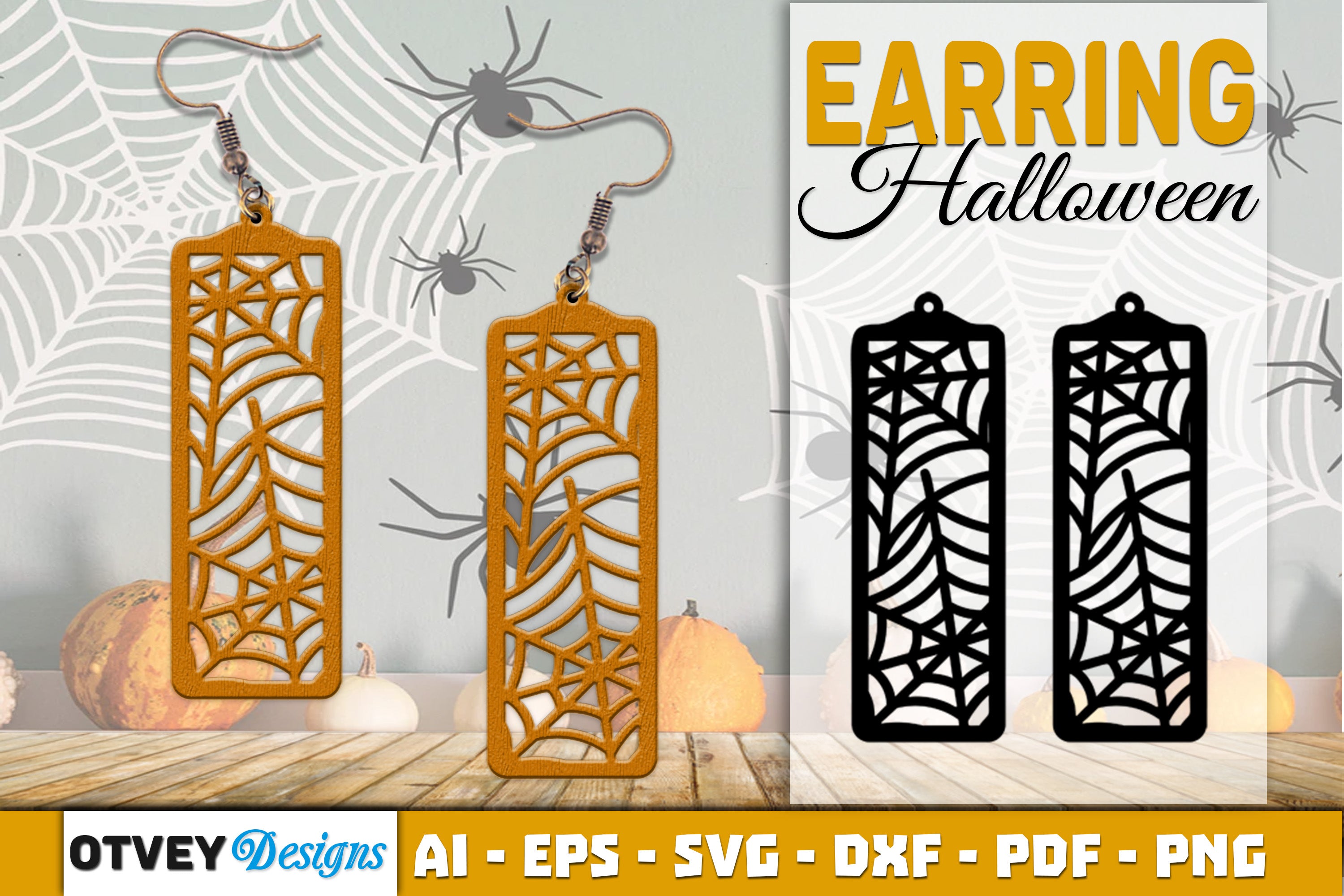 Earring Halloween Lasercut SVG Bundle