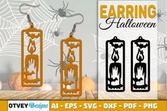 Earring Halloween Lasercut SVG Bundle 531 - CraftNest - Digital Crafting and Art
