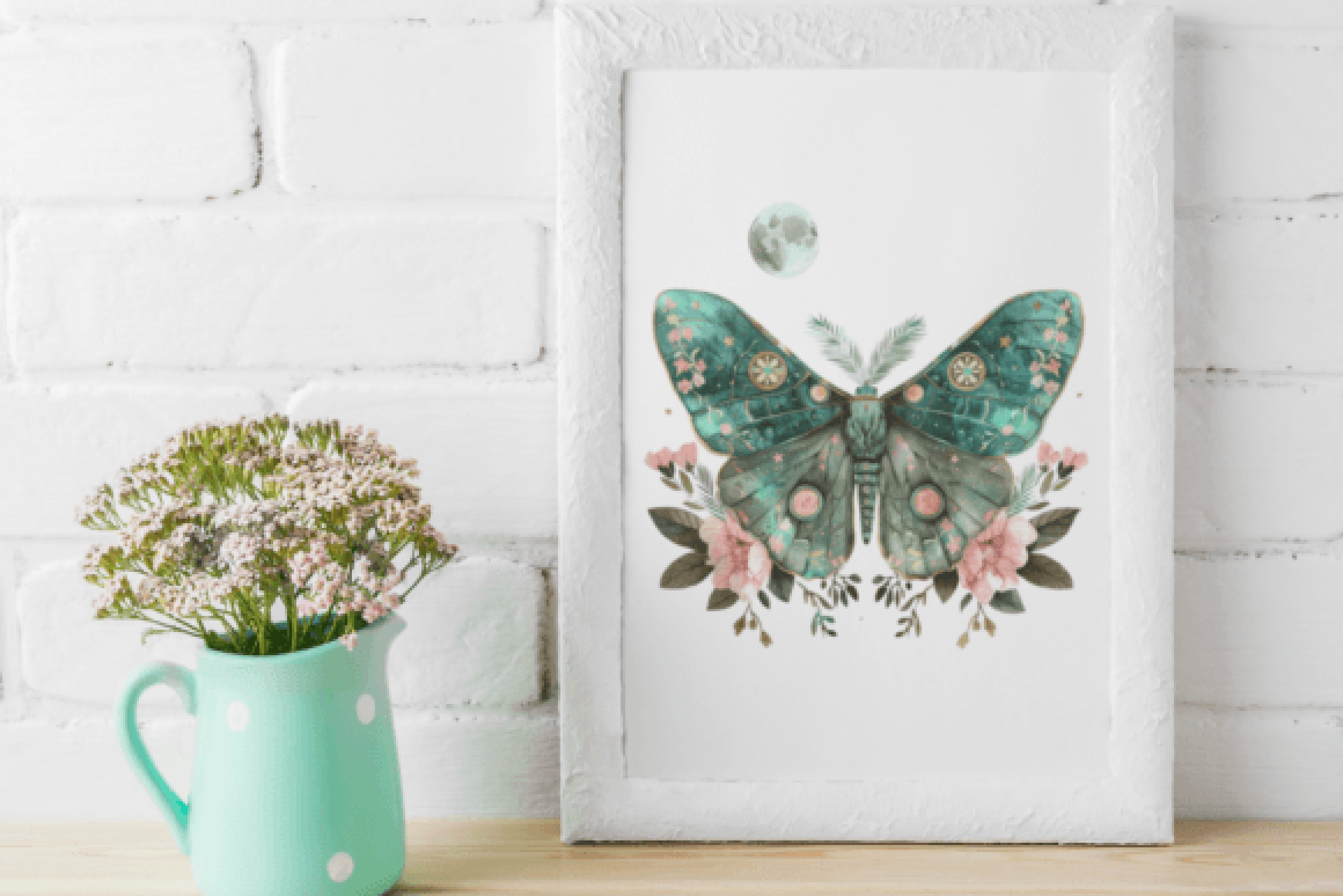 Enchanting Mystical Moth Clipart Bundle