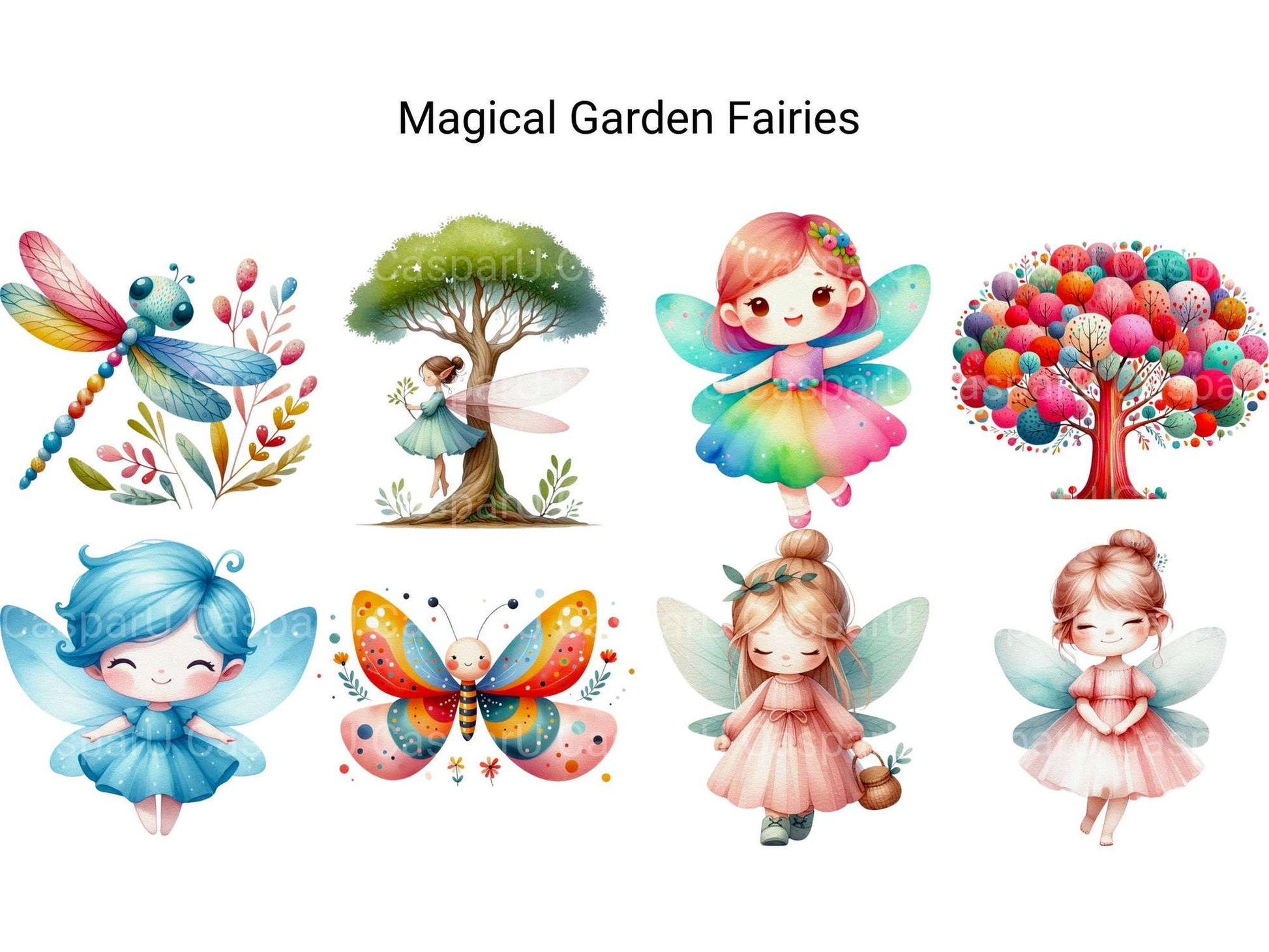 Magical Garden Fairies - CraftNest - Digital Crafting and Art