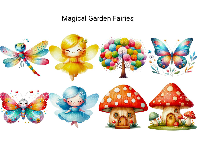 Magical Garden Fairies - CraftNest - Digital Crafting and Art