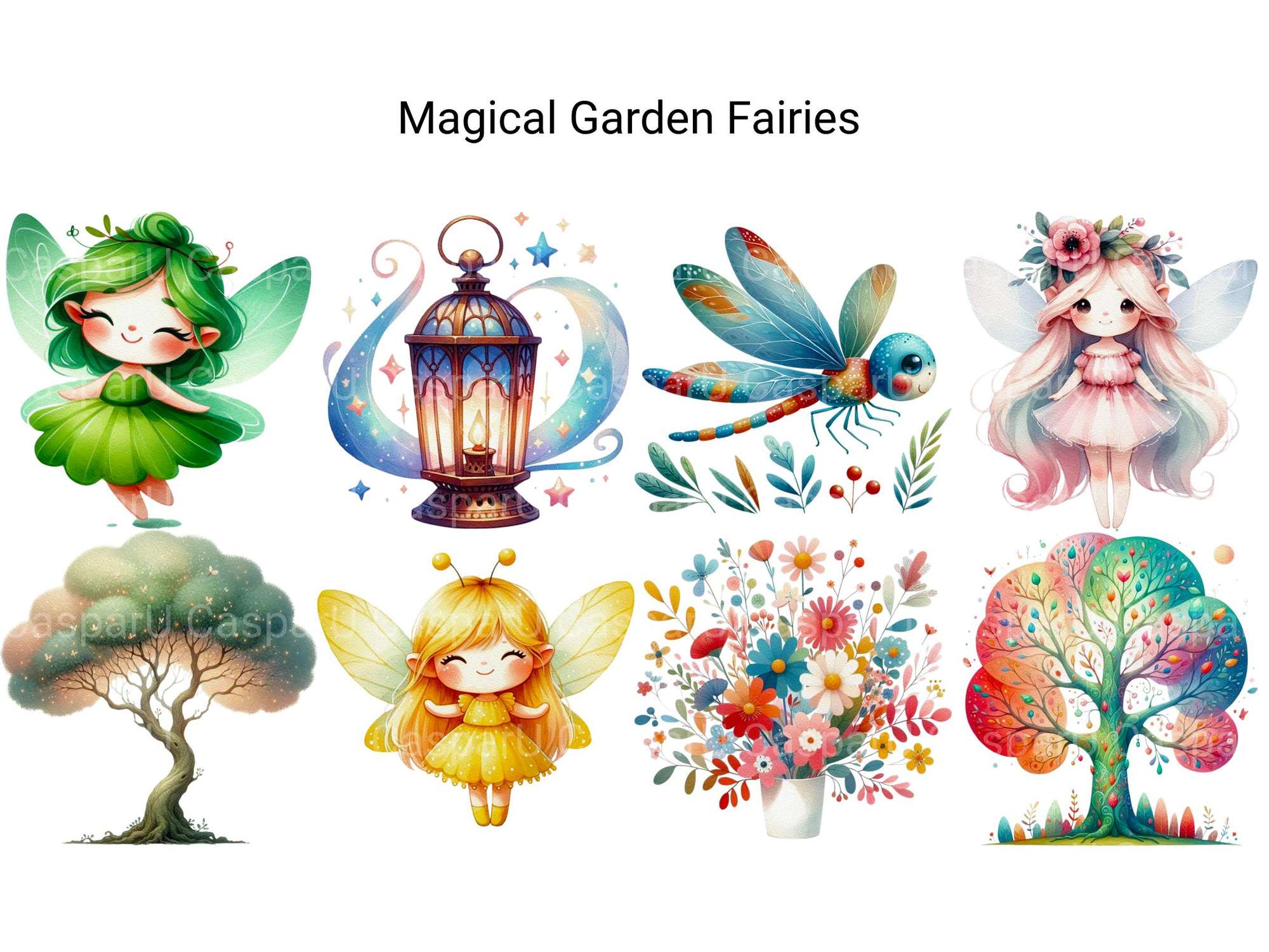 Magical Garden Fairies - CraftNest - Digital Crafting and Art
