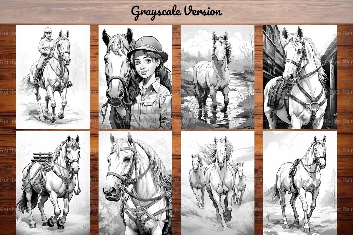 Magnificent Horses Coloring Books - CraftNest