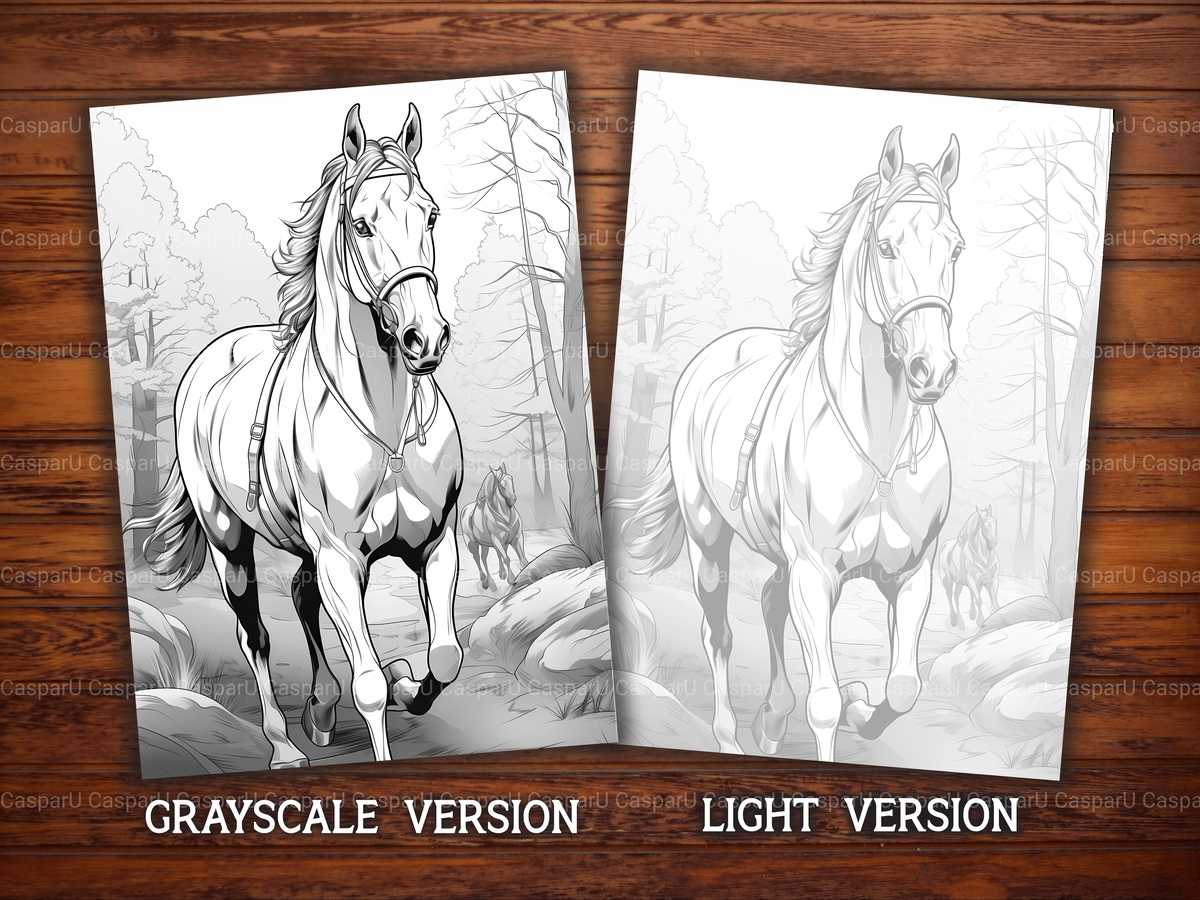 Magnificent Horses Coloring Books - CraftNest