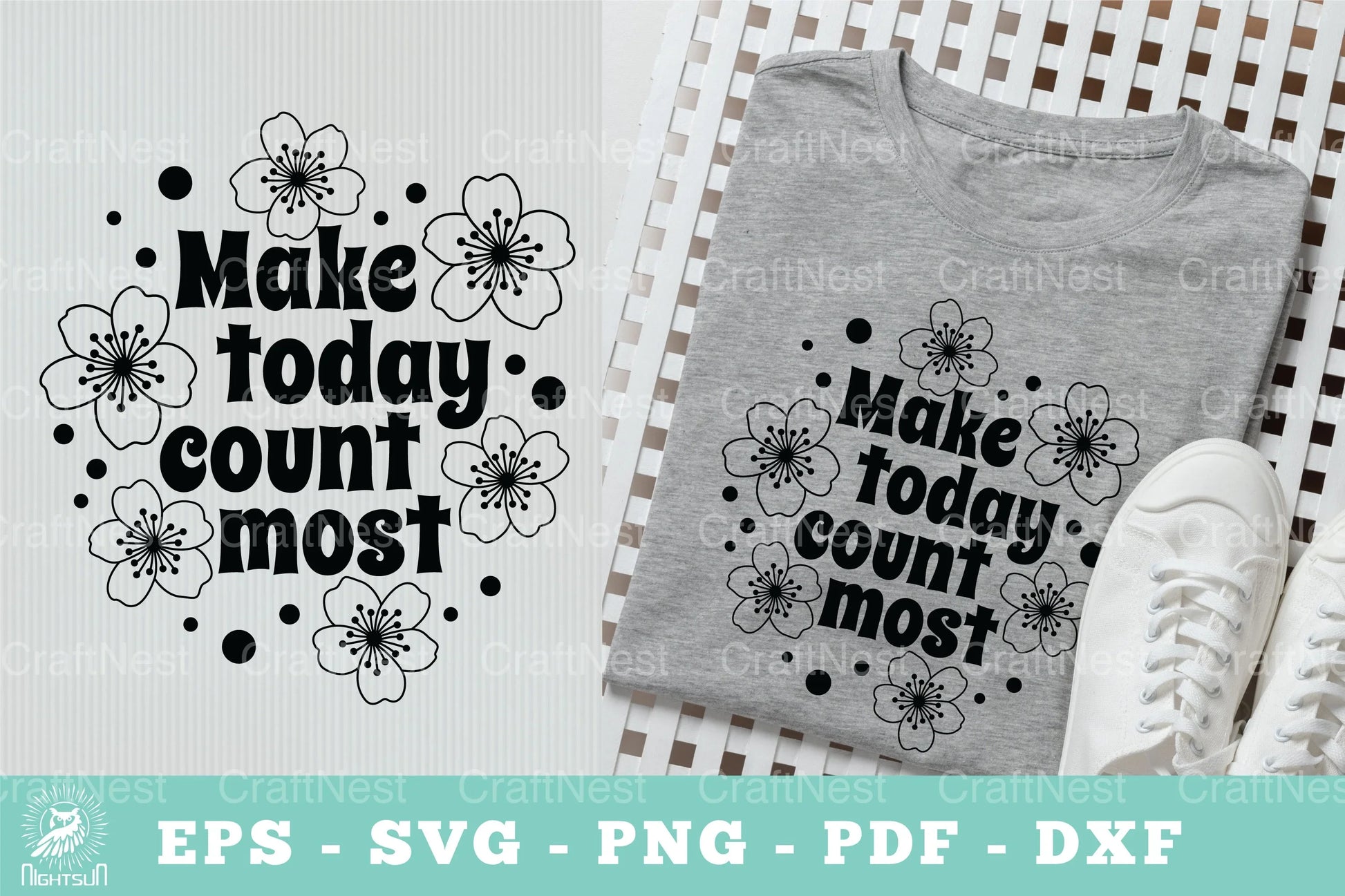 Make Today Count Motivational SVG Bundle - CraftNest - Digital Crafting and Art